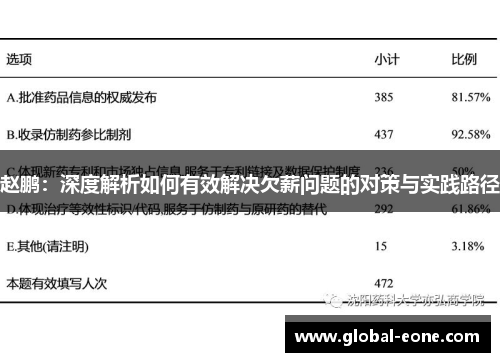 赵鹏：深度解析如何有效解决欠薪问题的对策与实践路径