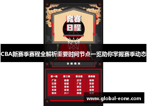 CBA新赛季赛程全解析重要时间节点一览助你掌握赛季动态